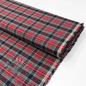 Bombažna tkanina LIGHT FLANNEL Check design C