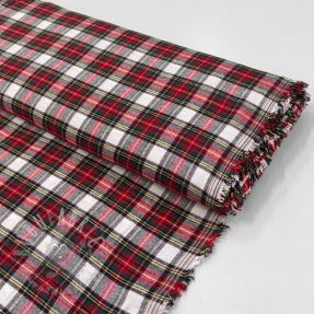 Bombažna tkanina LIGHT FLANNEL Check design D