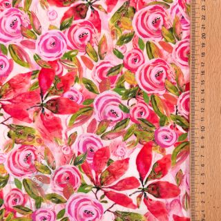 Viskoza RAYON POPLIN Printed Rosie design A