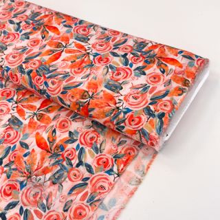 Viskoza RAYON POPLIN Printed Rosie design B