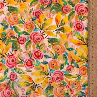 Viskoza RAYON POPLIN Printed Rosie design C