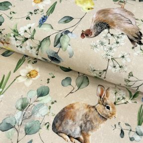 Dekorativno blago Happy spring scene digital print