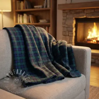 Bombažna tkanina LIGHT FLANNEL Check design A