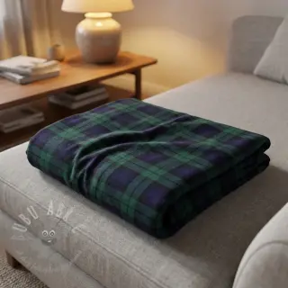 Bombažna tkanina LIGHT FLANNEL Check design B