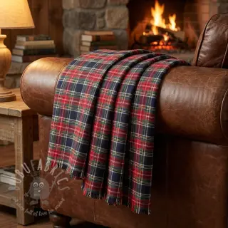 Bombažna tkanina LIGHT FLANNEL Check design C