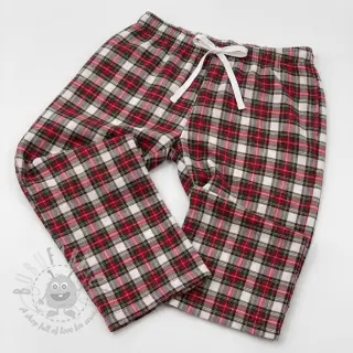 Bombažna tkanina LIGHT FLANNEL Check design D