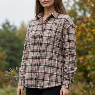 Bombažna tkanina LIGHT FLANNEL Check design F