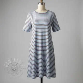 Jersey Stripes dusty blue