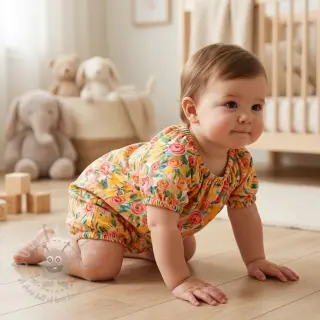 Viskoza RAYON POPLIN Printed Rosie design C