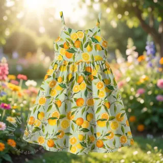 Viskoza RAYON POPLIN Fruity design E