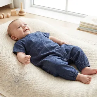 Bombažna tkanina JEANS Chambre dark blue
