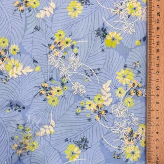 Bombažna tkanina z mešanico Burny lovely blue