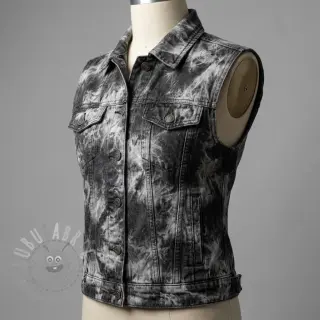 JEANS DENIM Tie -Dye 7,5 OZ black
