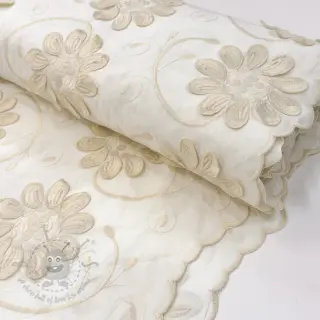 Bombažna tkanina EMBROIDERY Bellagio butter