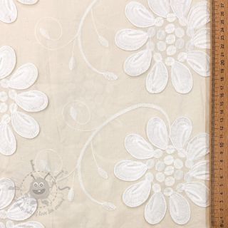 Bombažna tkanina EMBROIDERY Bellagio cream