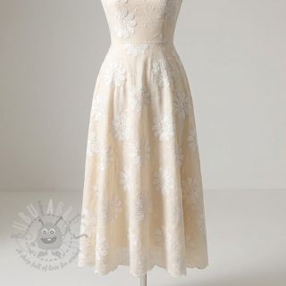 Bombažna tkanina EMBROIDERY Bellagio cream