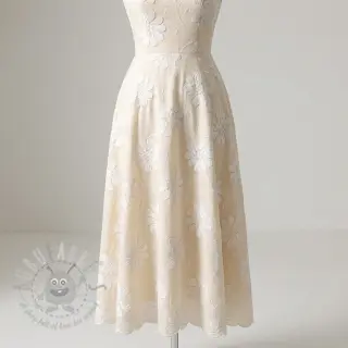 Bombažna tkanina EMBROIDERY Bellagio cream