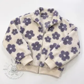 Plaščevina TEDDY Flower power lavender