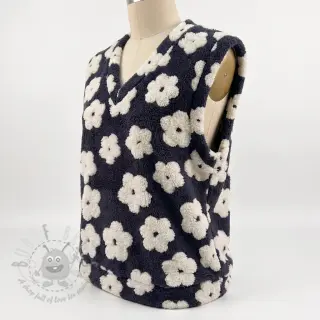 Plaščevina TEDDY Flower power off white