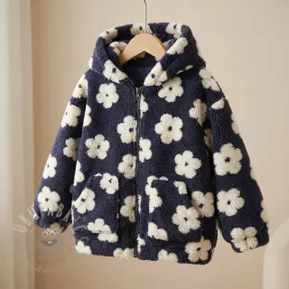Plaščevina TEDDY Flower power off white