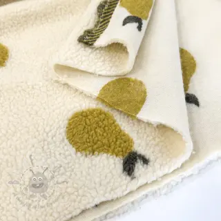 Plaščevina TEDDY JACQUARD Pears old lime
