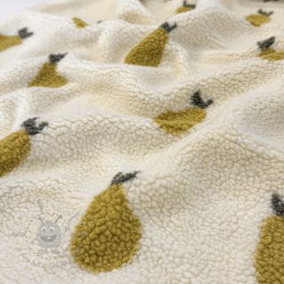 Plaščevina TEDDY JACQUARD Pears old lime