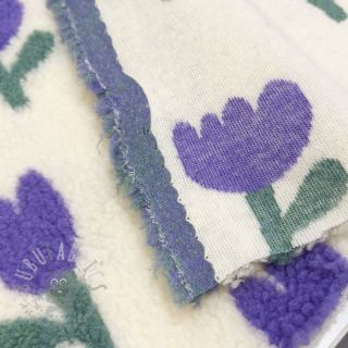 Plaščevina TEDDY JACQUARD Tulips off white