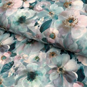 Jersey VISCOSE LYCRA HEAVY Classic flowers design B