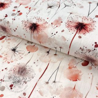 Viskoza z lanom Flower sea design C