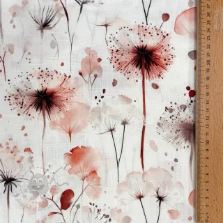 Viskoza z lanom Flower sea design C
