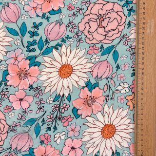 Viskoza z lanom Bright and bold design D