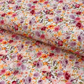 Viskoza z lanom Floral design C
