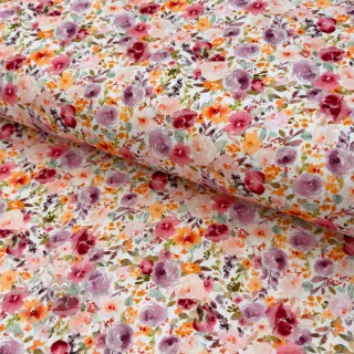 Viskoza z lanom Floral design C