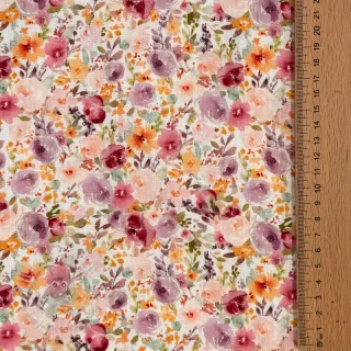 Viskoza z lanom Floral design C
