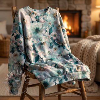 Jersey VISCOSE LYCRA HEAVY Classic flowers design B