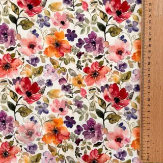 Viskoza z lanom Floral design B