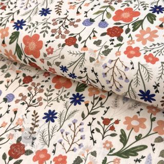 Viskoza z lanom Botanic design B