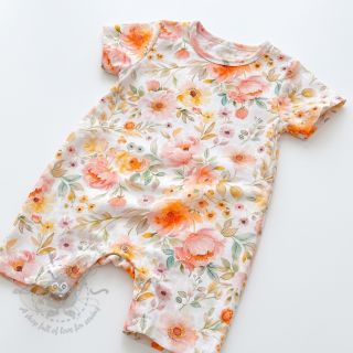 Viskoza z lanom Floral design A