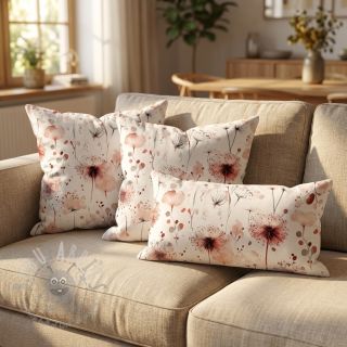 Viskoza z lanom Flower sea design C