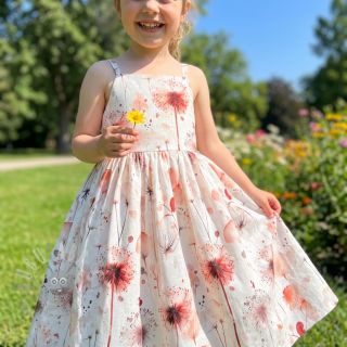 Viskoza z lanom Flower sea design C