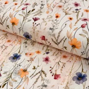 Viskóza s ľanom Botanic design A