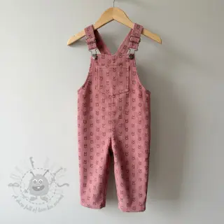 Žamet STRETCH Little bunny old pink