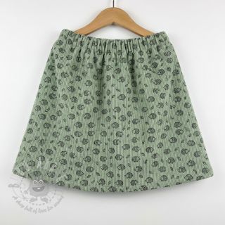 Žamet STRETCH Little hedgehog old green