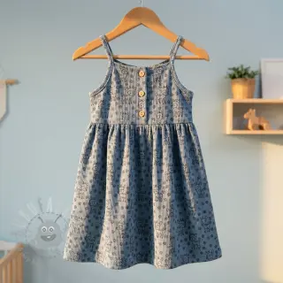 Žamet STRETCH Little deer old blue
