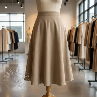 Viskoza z lanom SPANDEX taupe