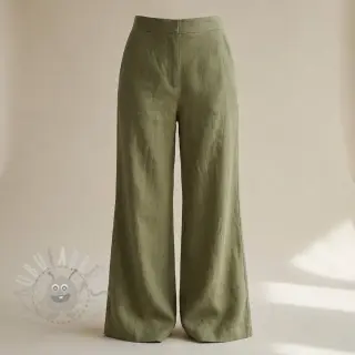 Viskoza z lanom SPANDEX moss green
