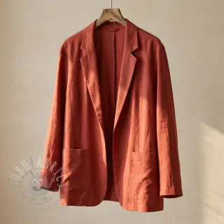 Viskoza z lanom SPANDEX terracotta