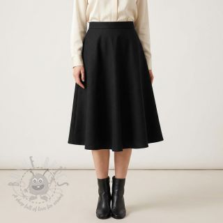 Viskoza z lanom SPANDEX black