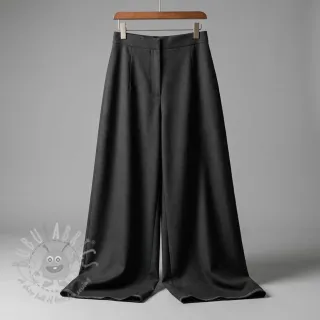 Viskoza z lanom SPANDEX black