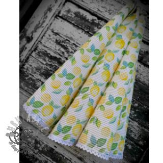 Bombažni vafel Lemons digital print